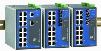 Moxa EDS-516A进阶管理型以太网络交换机 16口精简设计，高效满足多口数工业应用需求